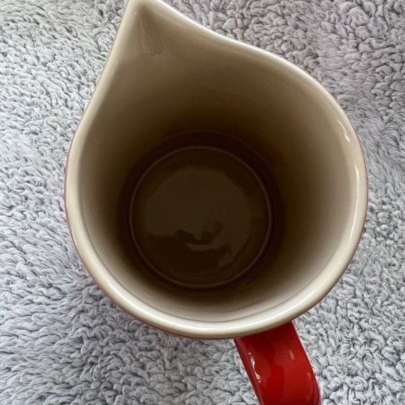 Le Creuset 1.5L Pitcher Cerise Red 1 5/8 Qt Second Choix Ombre Stoneware NEW - Picture 9 of 12